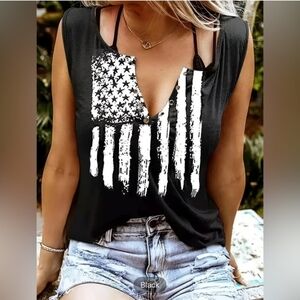 NWOT American Flag Tank Top